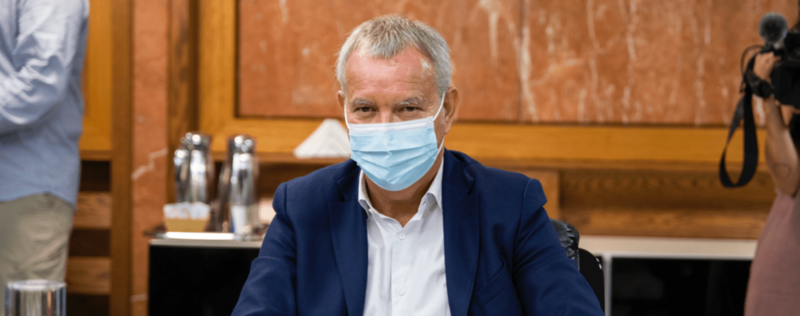 Sebastián Franquis, consejero de Obras Públicas, Transportes y Vivienda del Gobierno de Canarias / TA